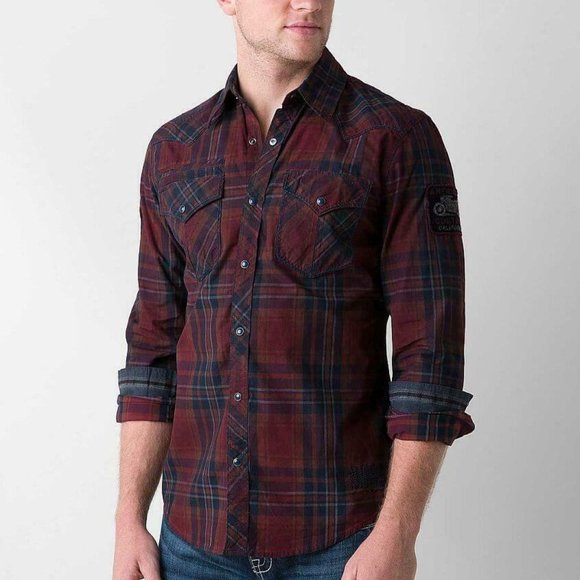 Affliction Other - NWT Affliction Bound For Glory Long Sleeve Slim Fit Button Shirt Small H12542